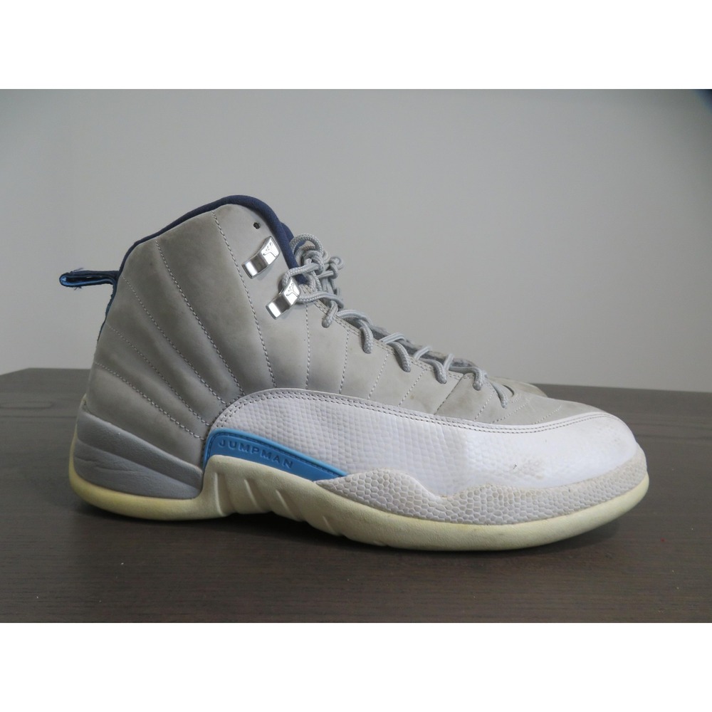Nike Air Jordan 12 University Blue 130690–007 OG XII Grey White UNC Mens 11.5